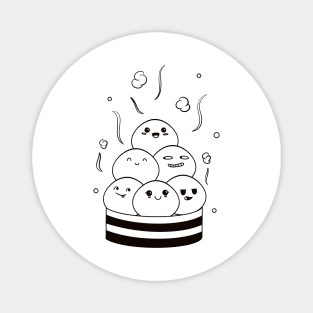 Doodle dimsum cute Magnet